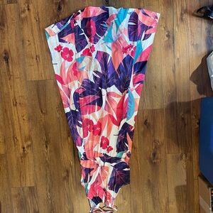 Tropical Floral Maxi Dress